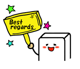 White, square people sticker #5947652