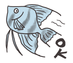 Tropical fishes of my home aquarium sticker #5947743