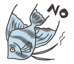 Tropical fishes of my home aquarium sticker #5947744