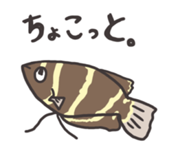 Tropical fishes of my home aquarium sticker #5947772