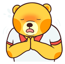 Cute bear's daily life sticker #5948540