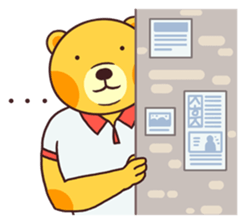 Cute bear's daily life sticker #5948544