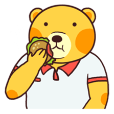 Cute bear's daily life sticker #5948552
