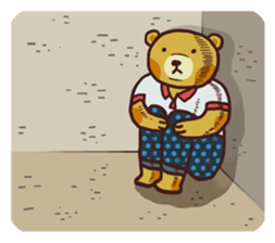 Cute bear's daily life sticker #5948553