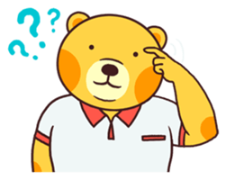 Cute bear's daily life sticker #5948557