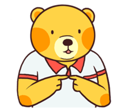 Cute bear's daily life sticker #5948566