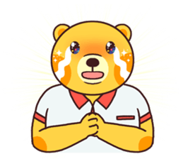 Cute bear's daily life sticker #5948569