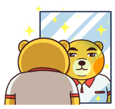 Cute bear's daily life sticker #5948570