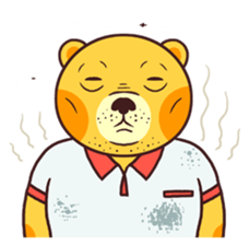 Cute bear's daily life sticker #5948572