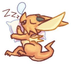 Zappy the dragon sticker #5949027