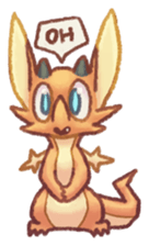 Zappy the dragon sticker #5949045