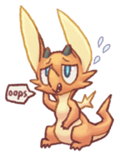 Zappy the dragon sticker #5949053