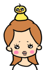 The ducky and my girl sticker #5949629