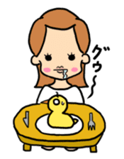 The ducky and my girl sticker #5949631