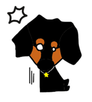 Talking dachshund sticker #5950713
