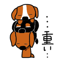 Talking dachshund sticker #5950730