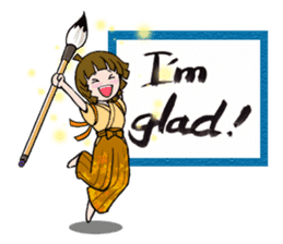 Joshi shodou-bu (English Ver.) sticker #5950784