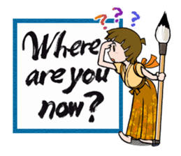 Joshi shodou-bu (English Ver.) sticker #5950792