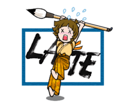 Joshi shodou-bu (English Ver.) sticker #5950795