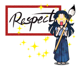 Joshi shodou-bu (English Ver.) sticker #5950811