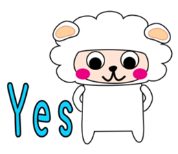 Happy little sheep sticker #5952630