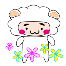 Happy little sheep sticker #5952639