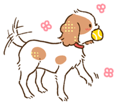 soft and fluffy dog Kewpie sticker #5953856