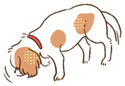 soft and fluffy dog Kewpie sticker #5953857