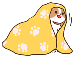 soft and fluffy dog Kewpie sticker #5953873