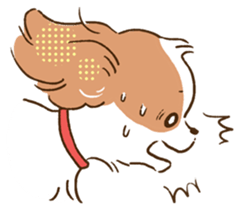 soft and fluffy dog Kewpie sticker #5953877