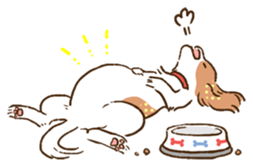 soft and fluffy dog Kewpie sticker #5953884