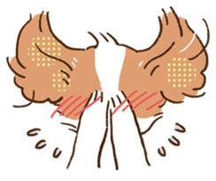 soft and fluffy dog Kewpie sticker #5953885