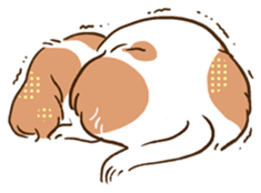 soft and fluffy dog Kewpie sticker #5953891