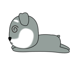 Elephant and Schnauzer life diary sticker #5954830