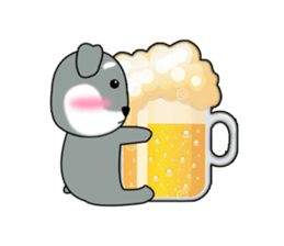 Elephant and Schnauzer life diary sticker #5954838