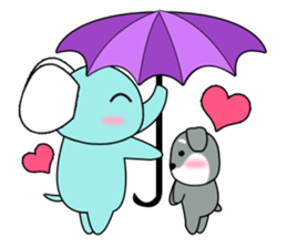 Elephant and Schnauzer life diary sticker #5954845