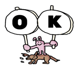 Dailylife of the rabbit and the wolf sticker #5955421
