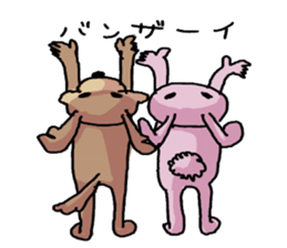 Dailylife of the rabbit and the wolf sticker #5955423