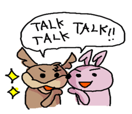 Dailylife of the rabbit and the wolf sticker #5955438