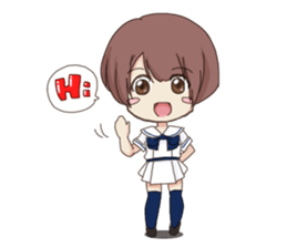 Cute Girl  by Yadokari sticker #5955528