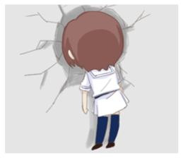 Cute Girl  by Yadokari sticker #5955544