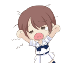 Cute Girl  by Yadokari sticker #5955550