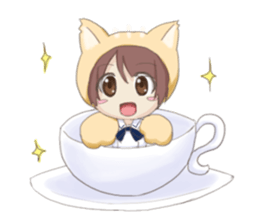 Cute Girl  by Yadokari sticker #5955556