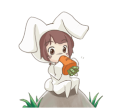 Cute Girl  by Yadokari sticker #5955560