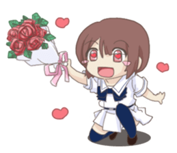 Cute Girl  by Yadokari sticker #5955565