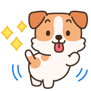 สติ๊กเกอร์ไลน์ Cheerful and cute Jack Russell Terrier