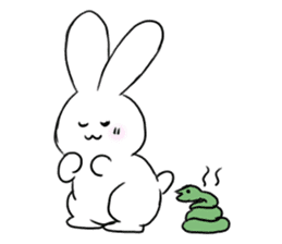 The rabbit which involves a snake sticker #5956469