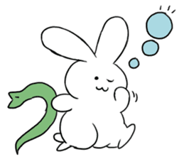 The rabbit which involves a snake sticker #5956471