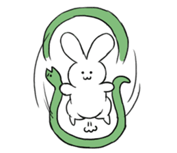 The rabbit which involves a snake sticker #5956474