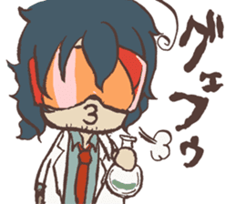 Uncle is a mad scientist sticker #5957924